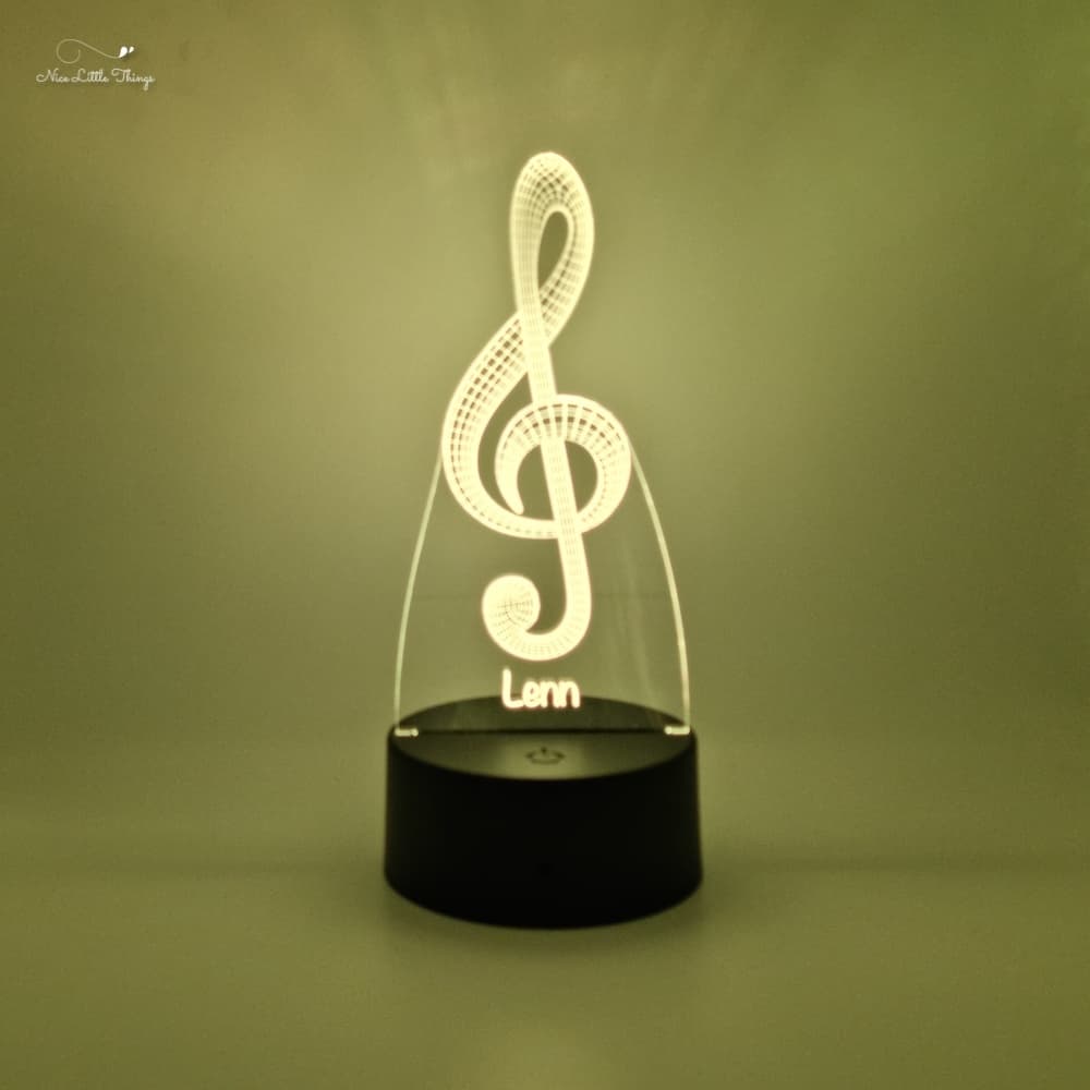 Lampe LED RVB Note de musique