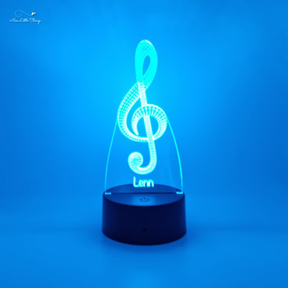 Lampe LED RVB Note de musique