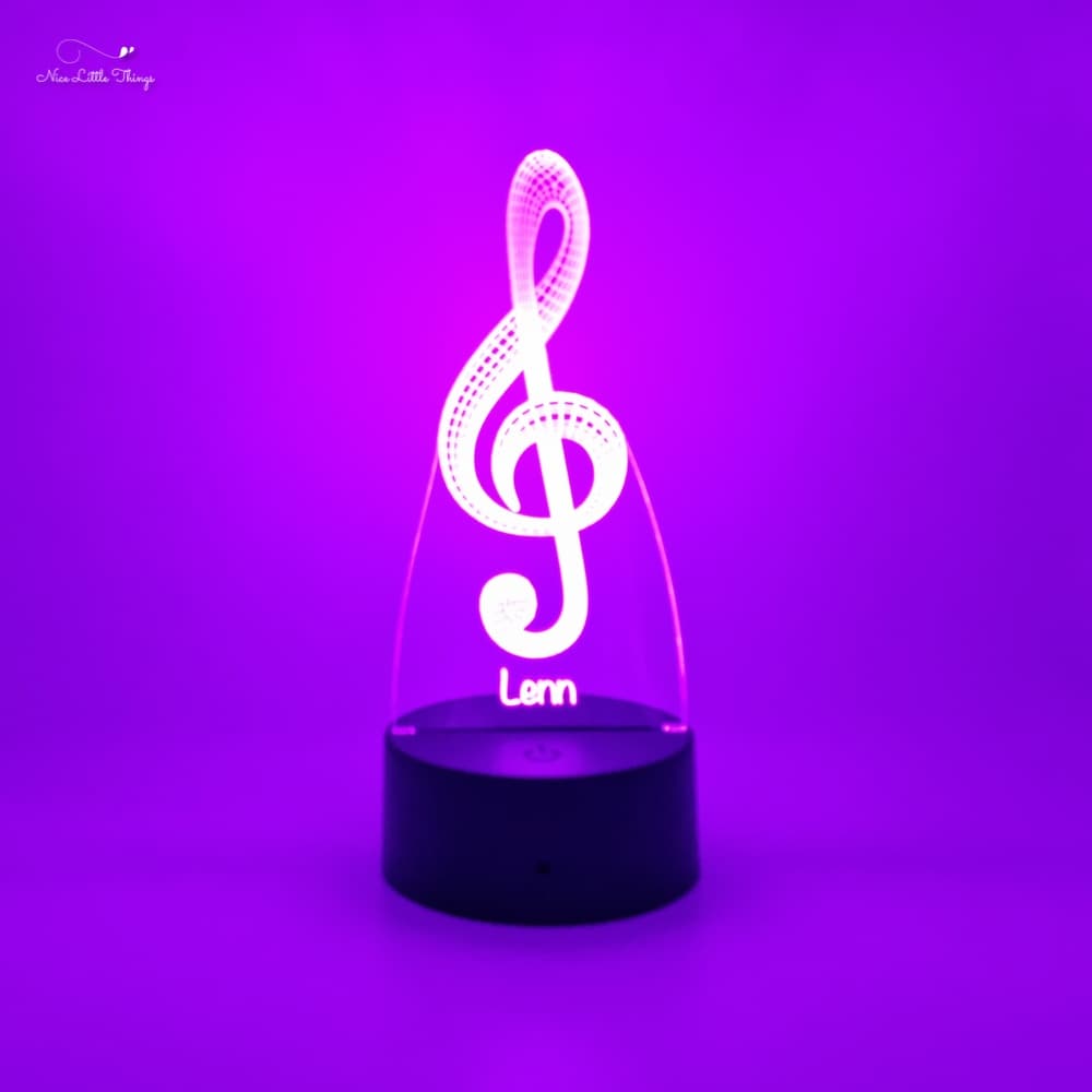 Lampe LED RVB Note de musique
