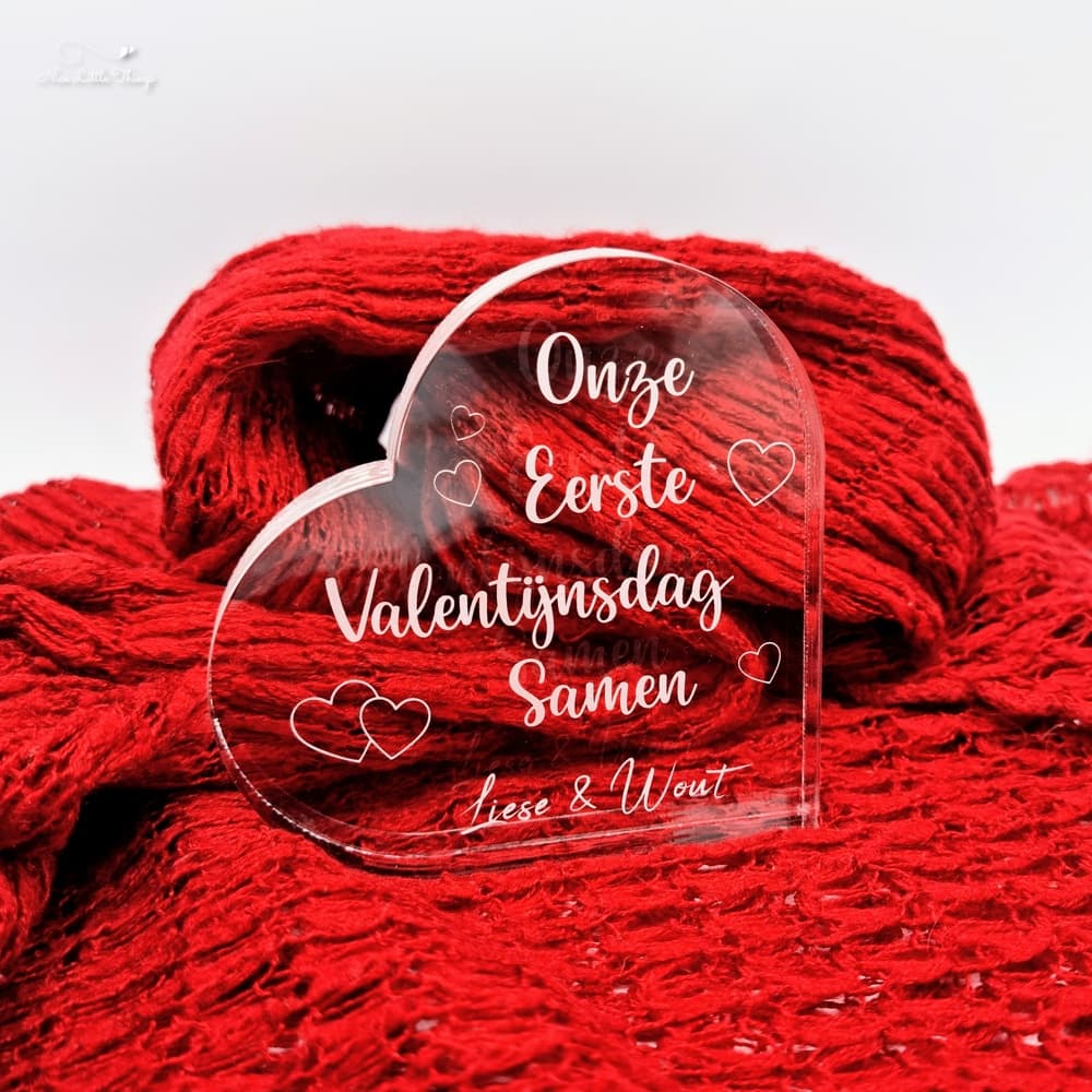 Plexiglas cœur de la Saint-Valentin