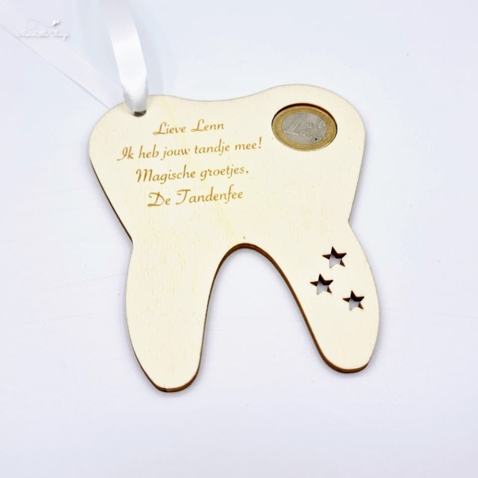 Pendentif en forme de pièce de la fée des dents