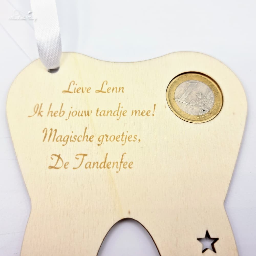 Pendentif en forme de pièce de la fée des dents