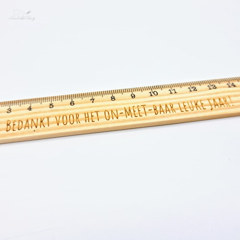 Règle en bois - Merci