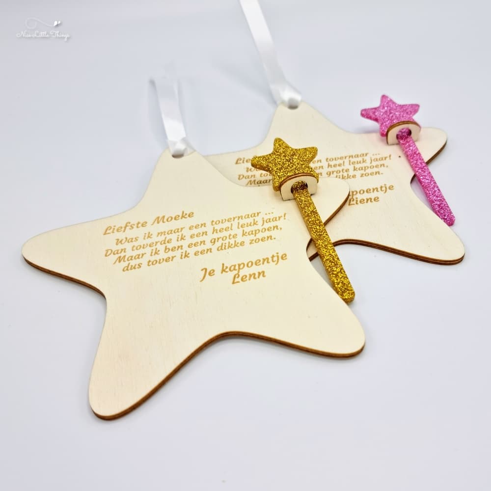 Lettre du Nouvel An avec baguette magique