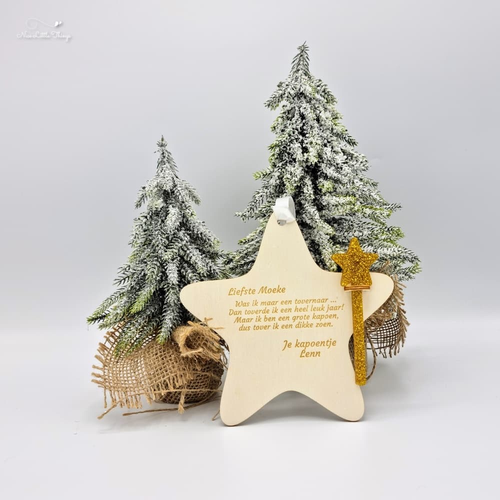 Lettre du Nouvel An avec baguette magique