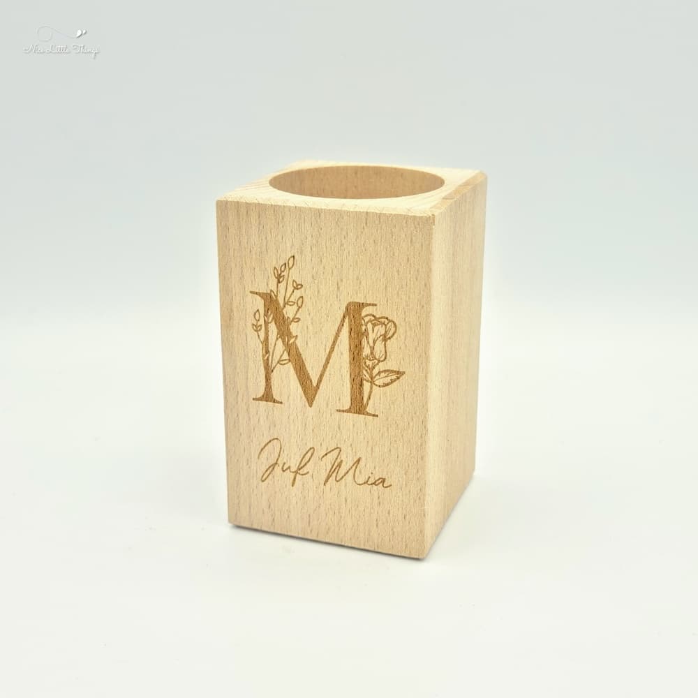 Porte-stylo personnalisé avec des fleurs