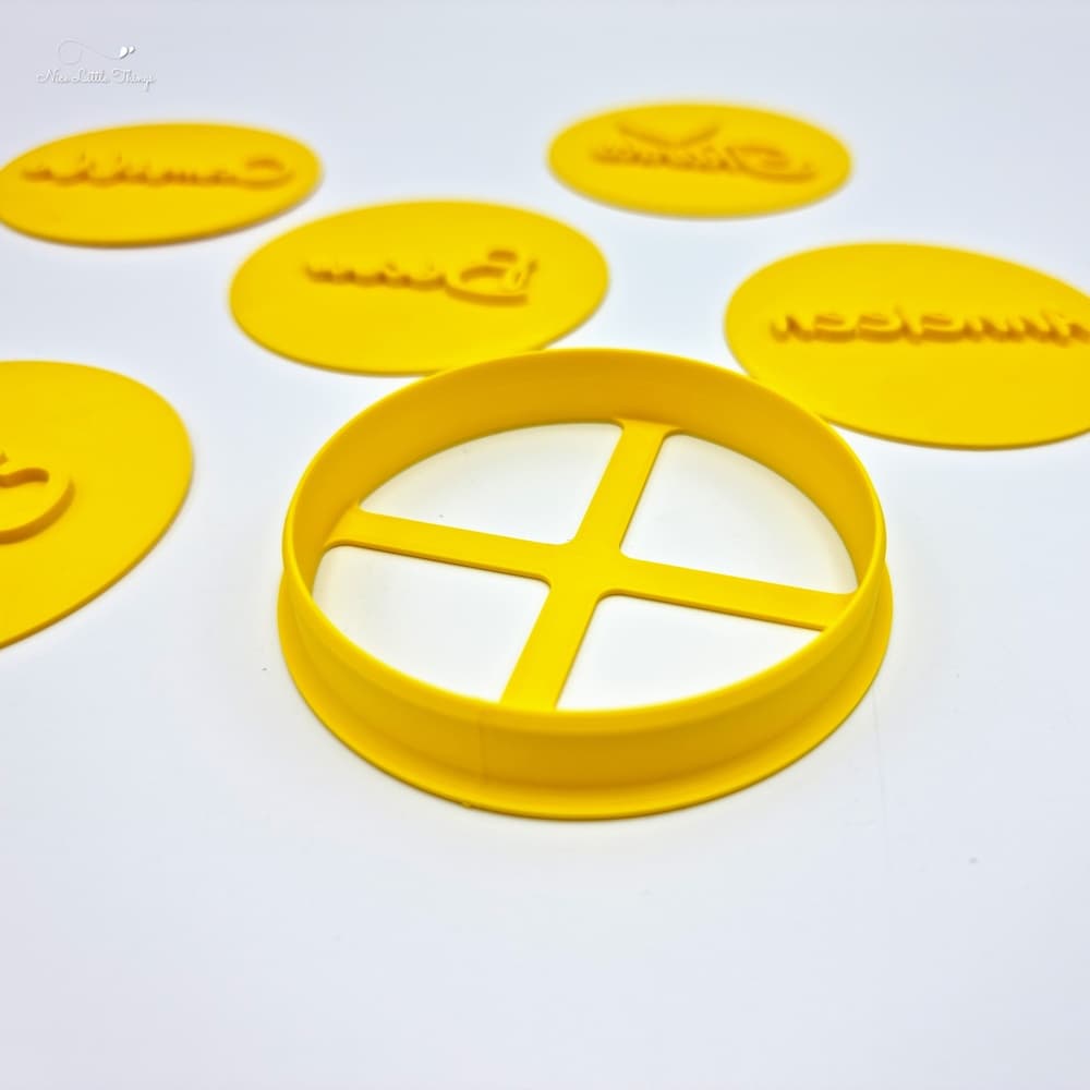 tampons à biscuits avec prénom