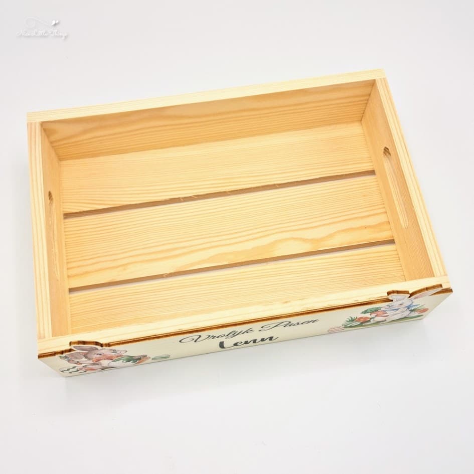 Panier de Pâques coloré avec nom