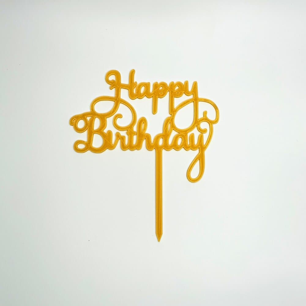 Décor de gâteau Happy Birthday 3