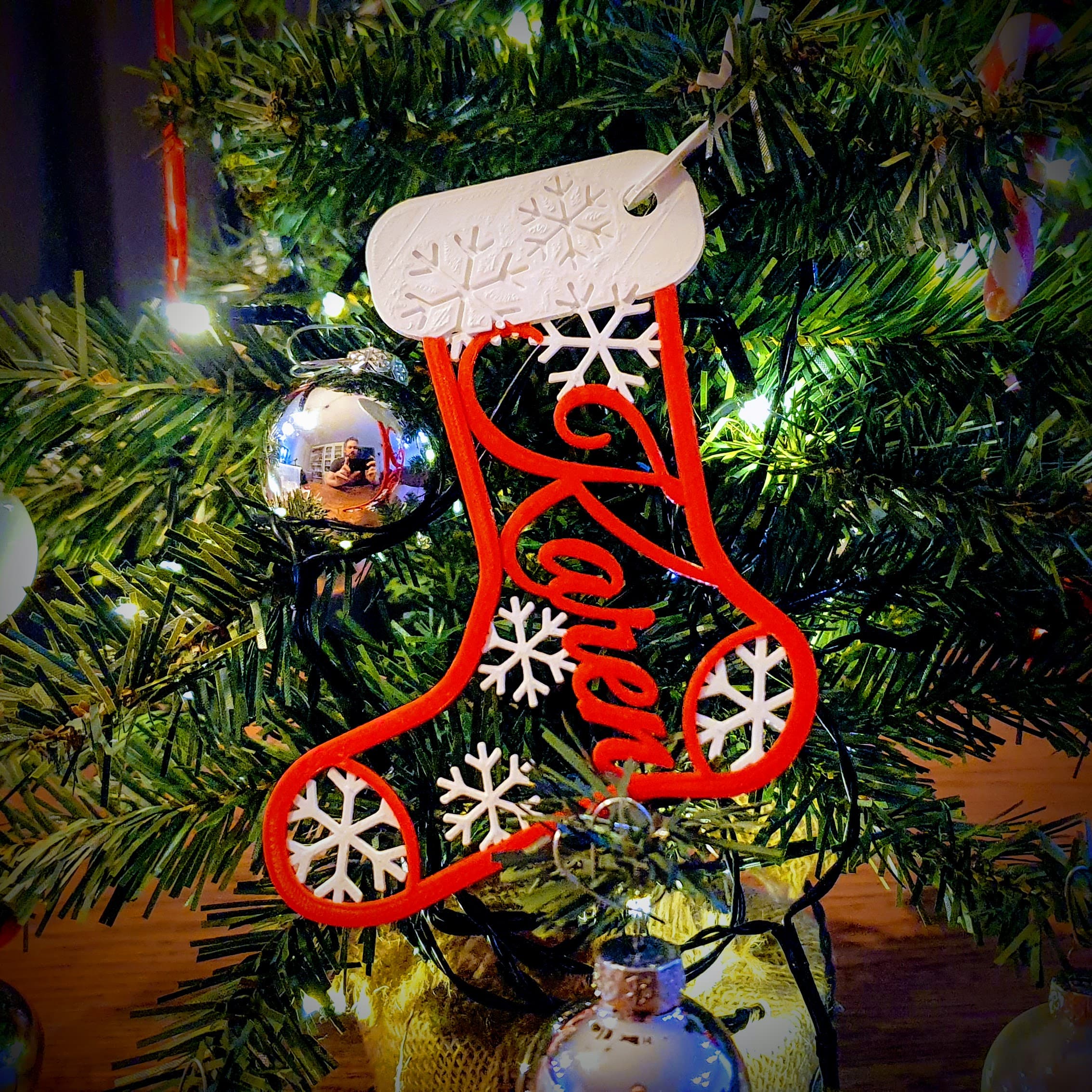 Chaussette de Noël avec nom