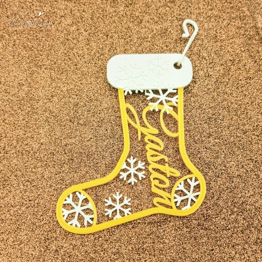 Chaussette de Noël avec nom