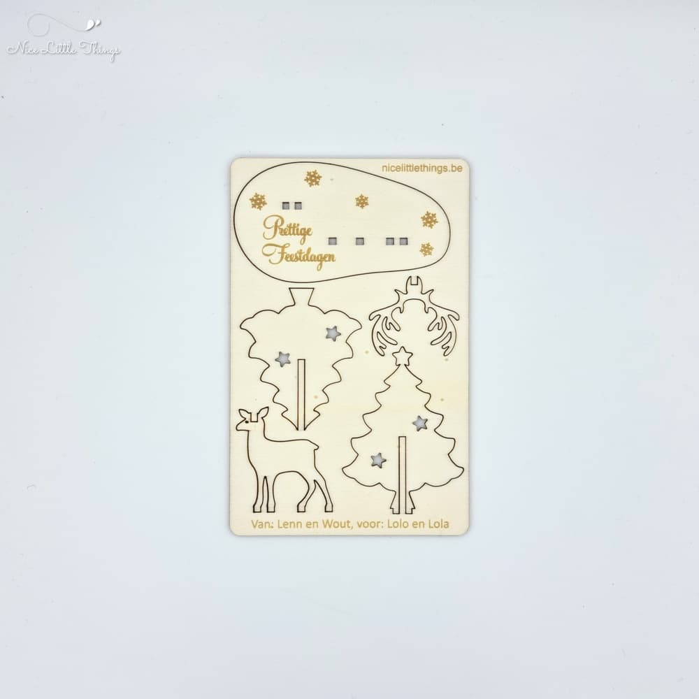 Carte de Noël Pop Up Renne