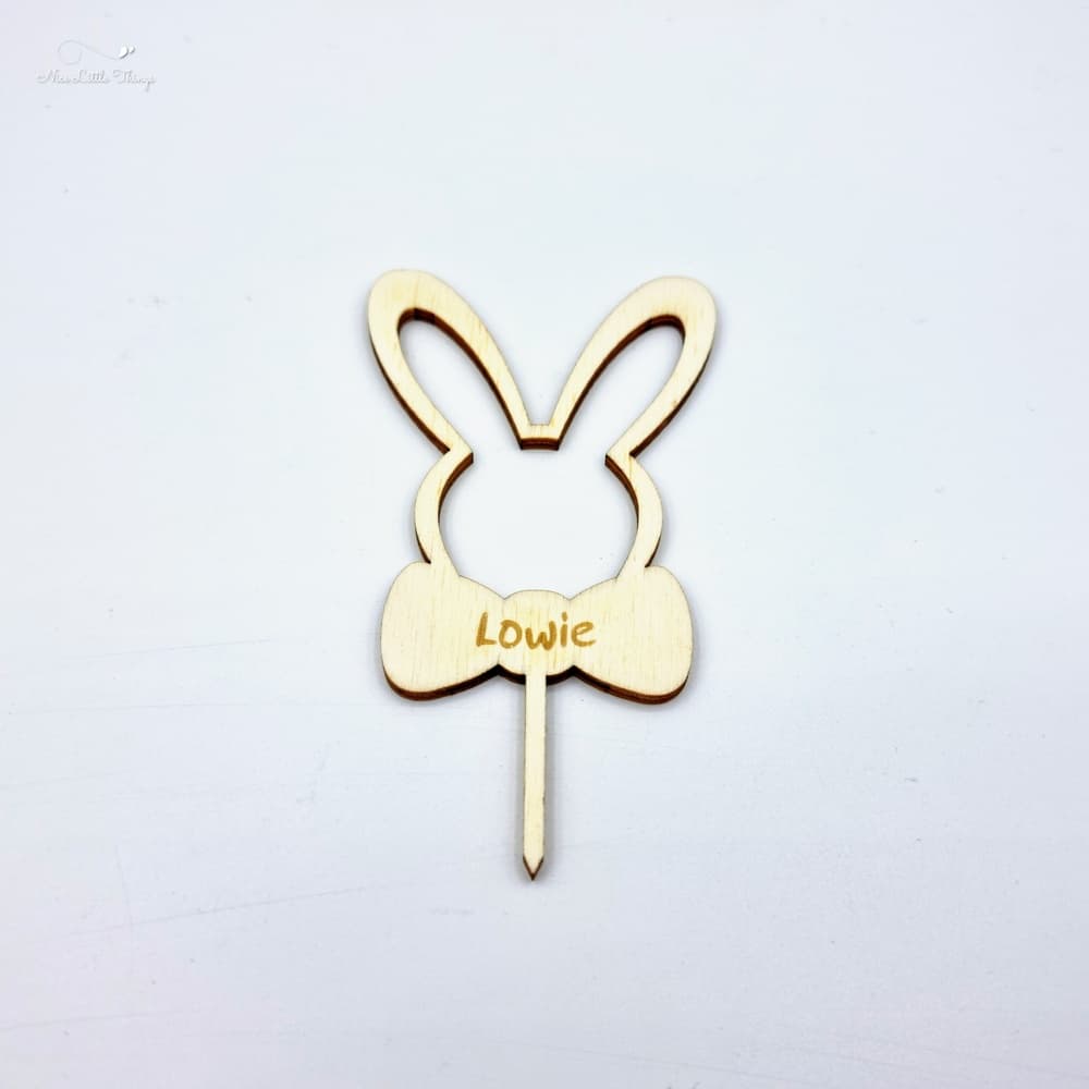 Pic de Pâques lapin avec prénom