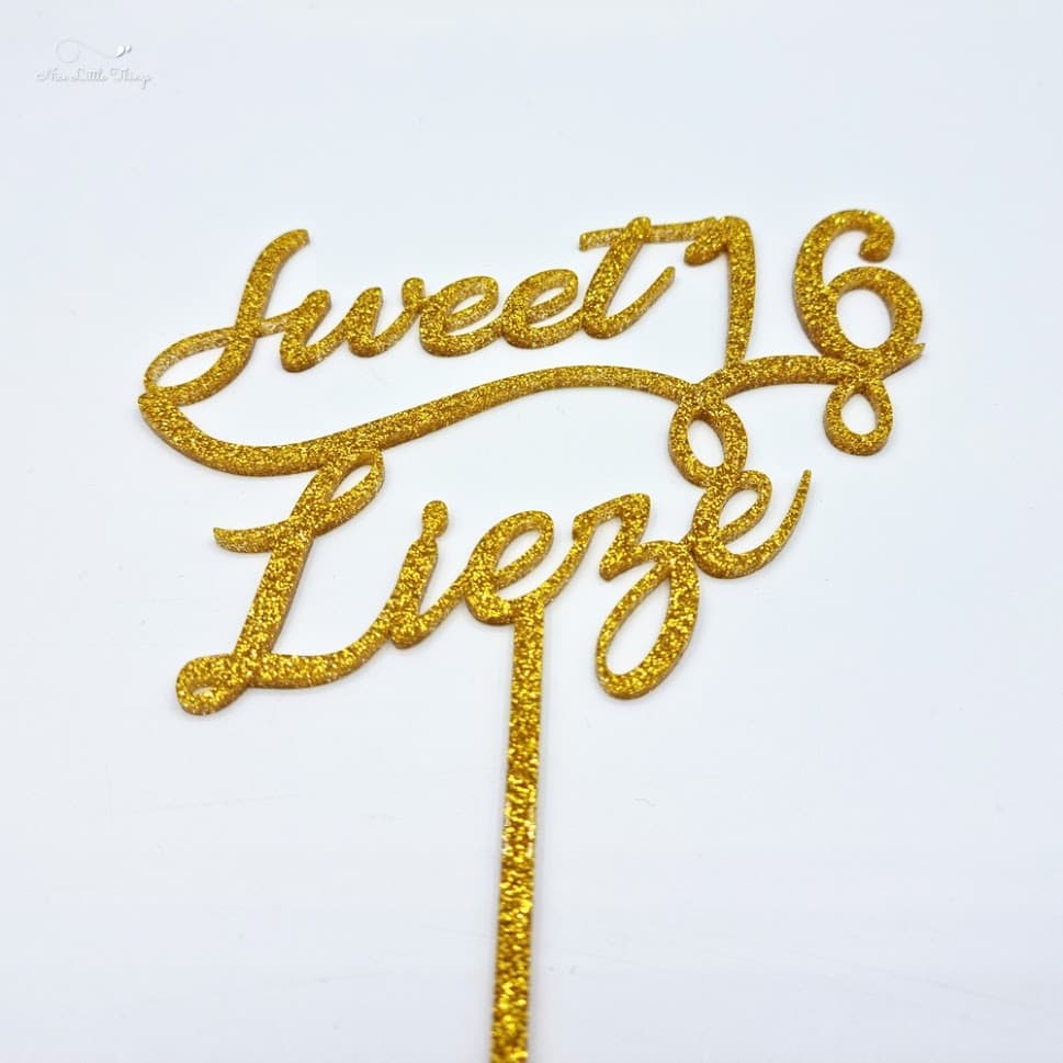 Dessus de gâteau Sweet 16