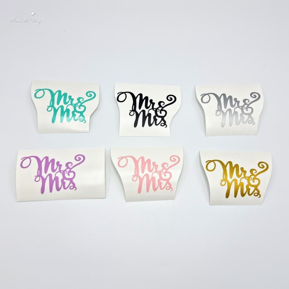 Décor de gâteau Plexi Mr&Mrs