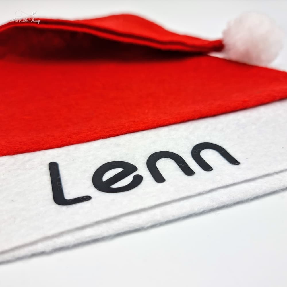 Bonnet de père Noël avec nom