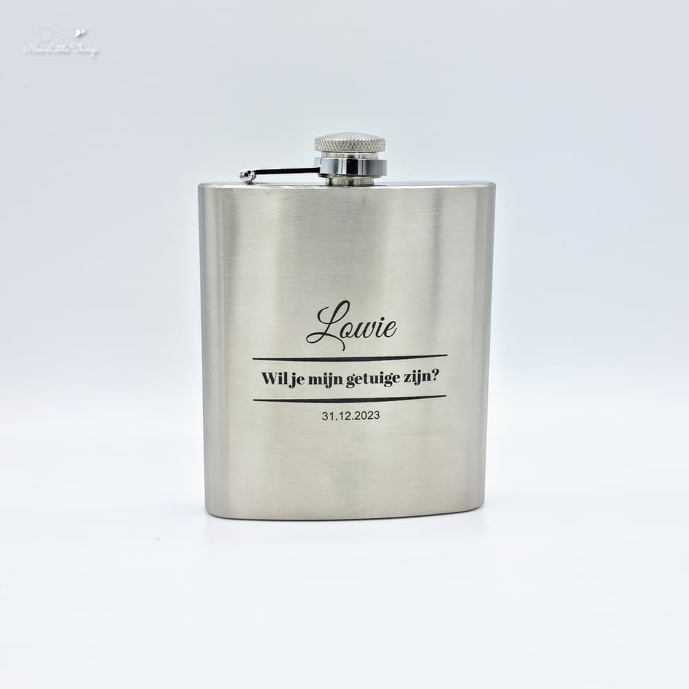 Gourde personnalisée Seras-tu mon témoin ?