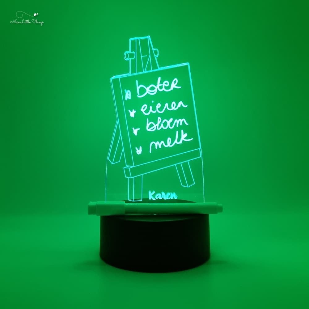 Lampe LED RVB personnalisée Dessin avec lumière - Chevalet de peintre