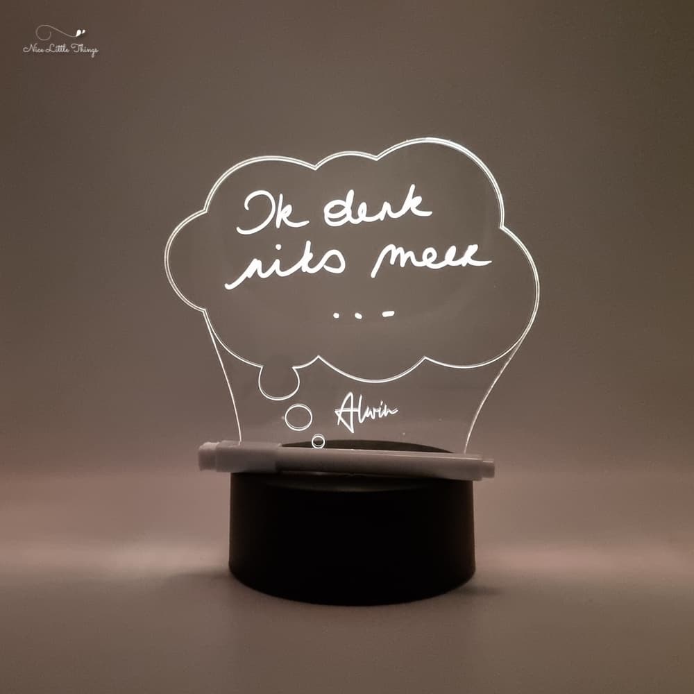 Panneau personnalisé avec lampe LED RVB - Nuage