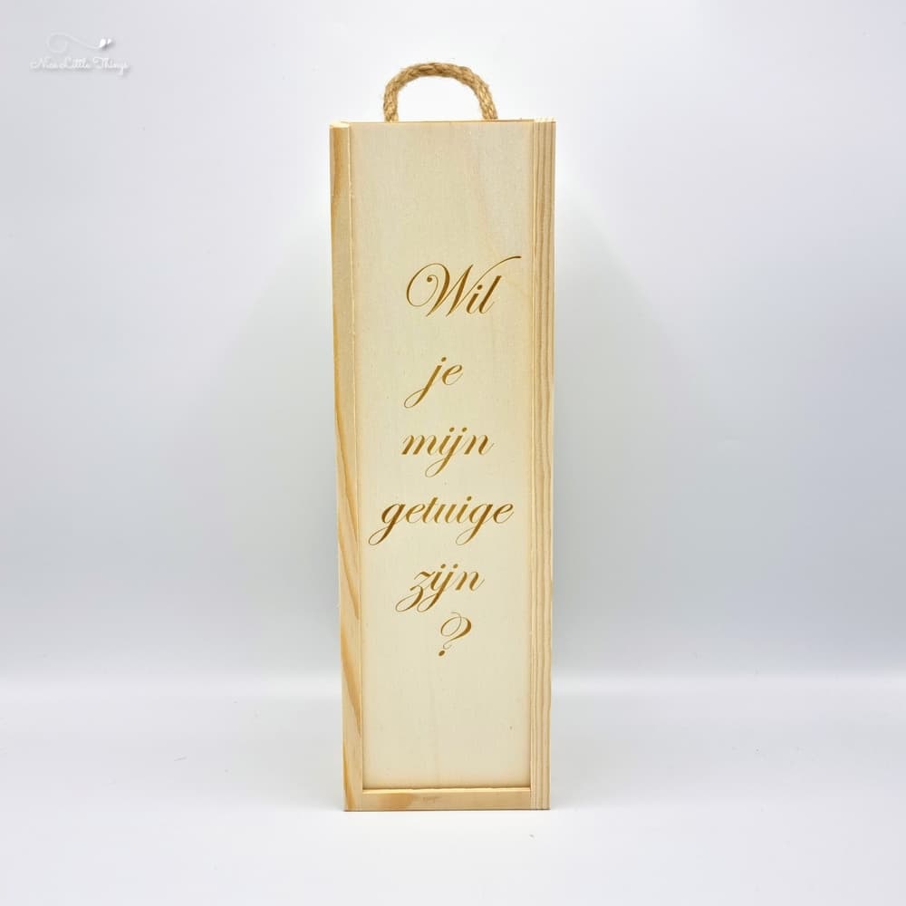 Boîte à vin Serez-vous mon témoin ?