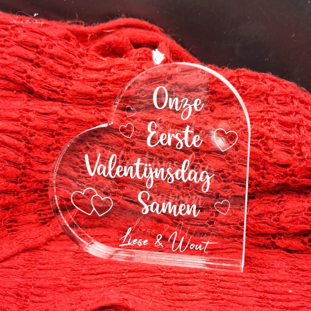 Plexiglas cœur de la Saint-Valentin