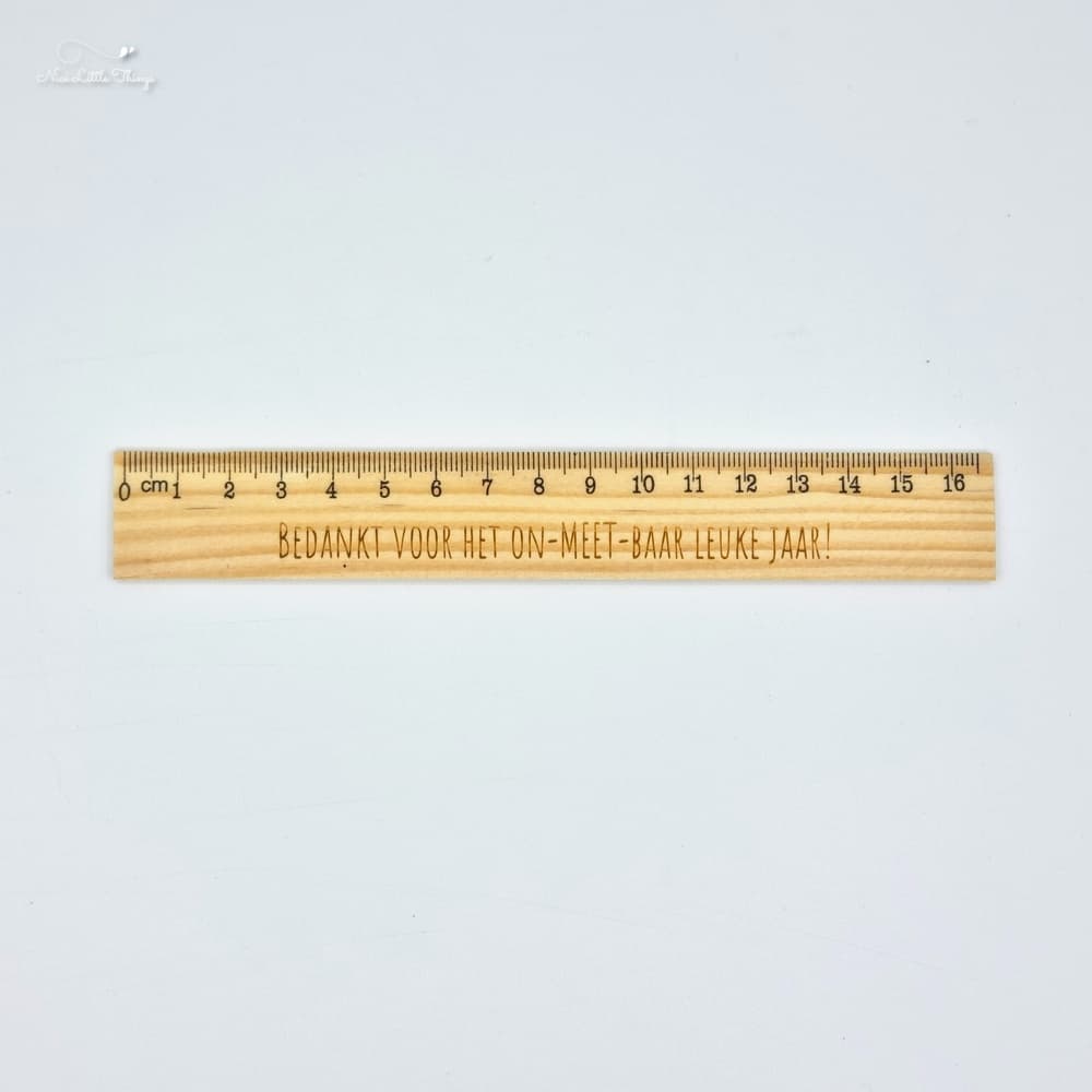Règle en bois - Merci