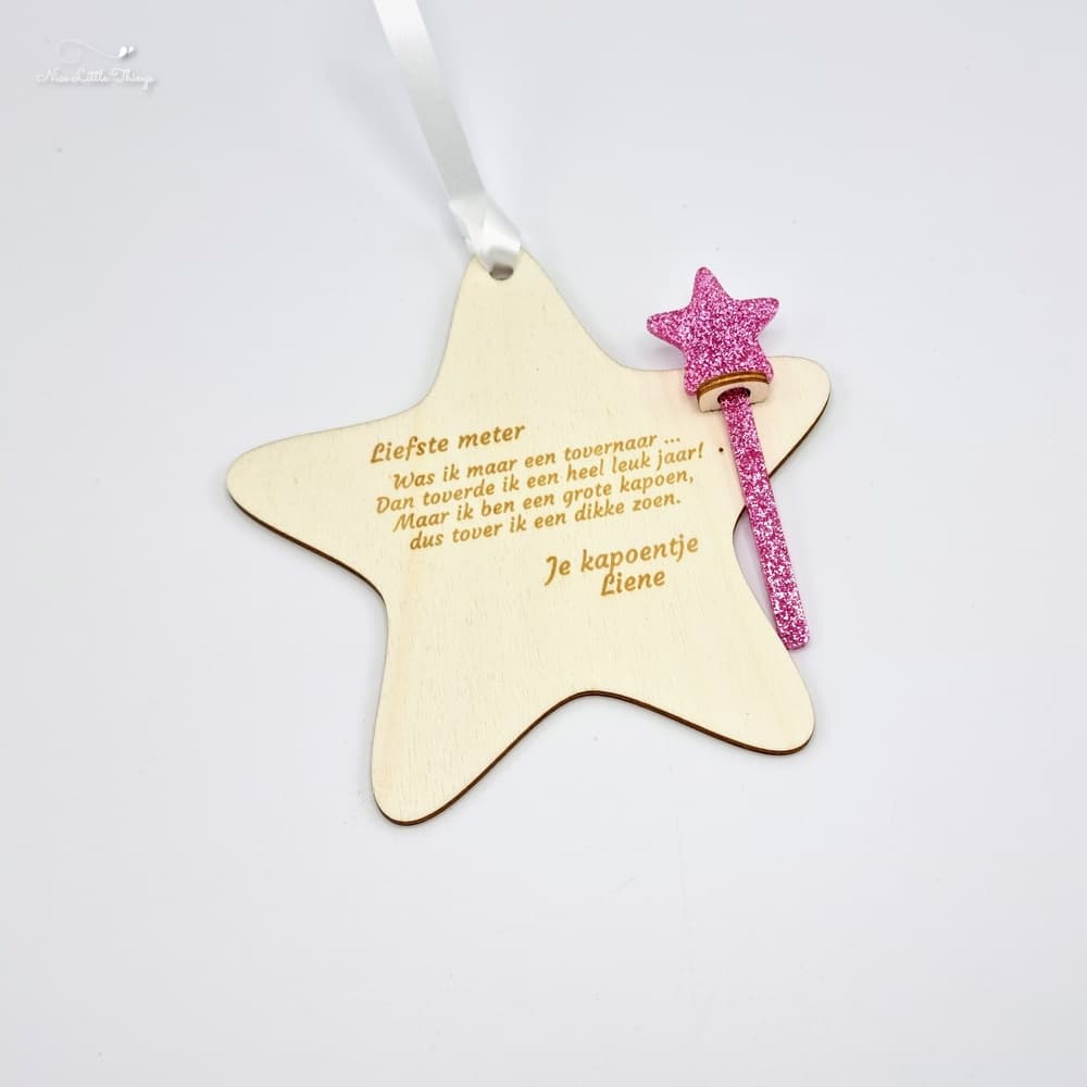 Lettre du Nouvel An avec baguette magique