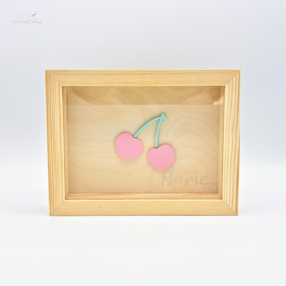 Tirelire avec nom - Cerise