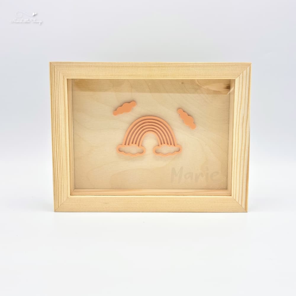 Tirelire avec nom - Arc-en-ciel