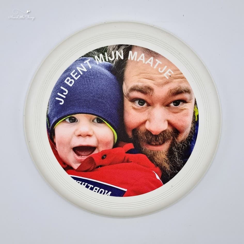 Frisbee avec photo et texte