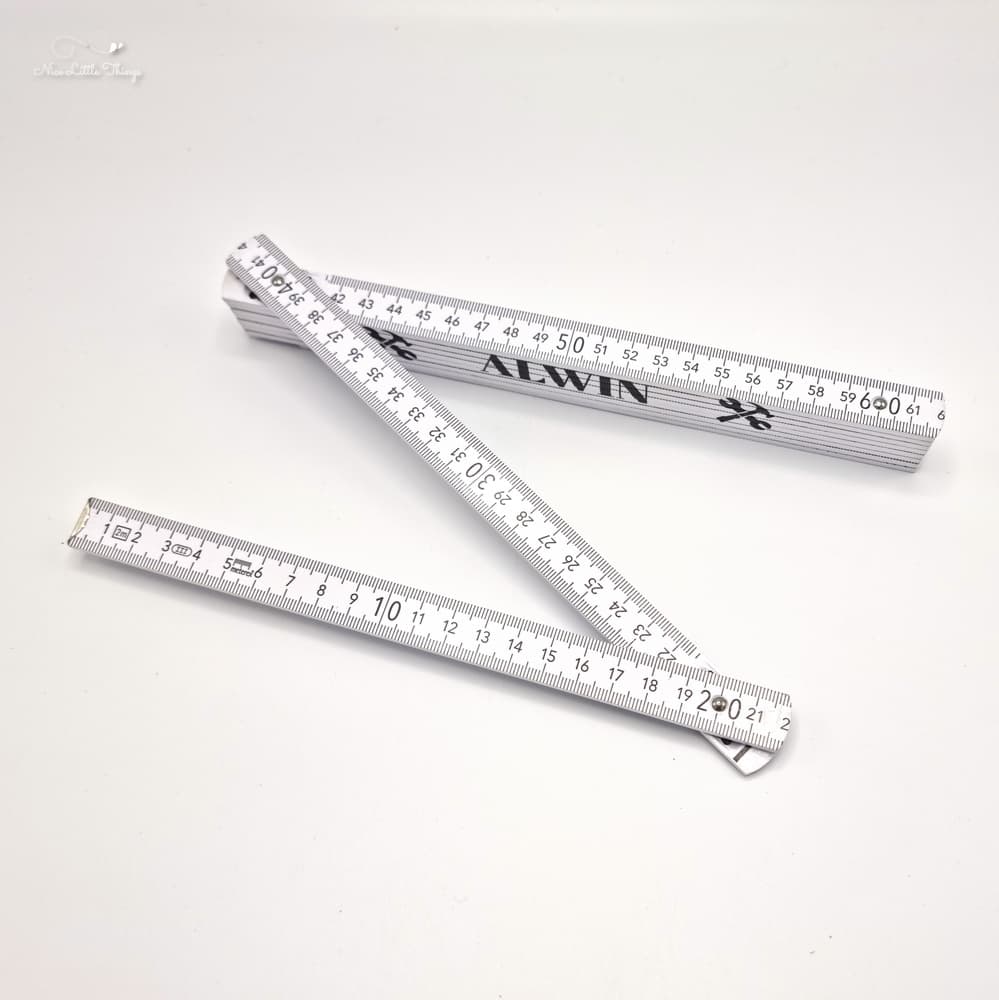 Compteur pliant avec nom - vue de dessus