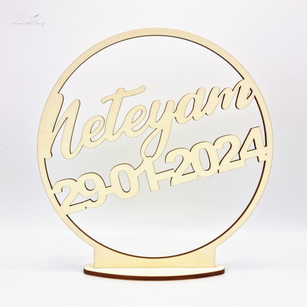 Cercle de nom avec date