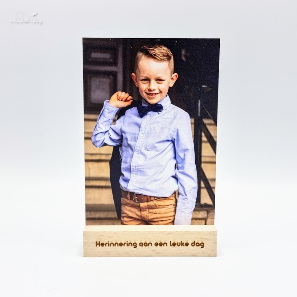 Porte-photo en bois avec photo